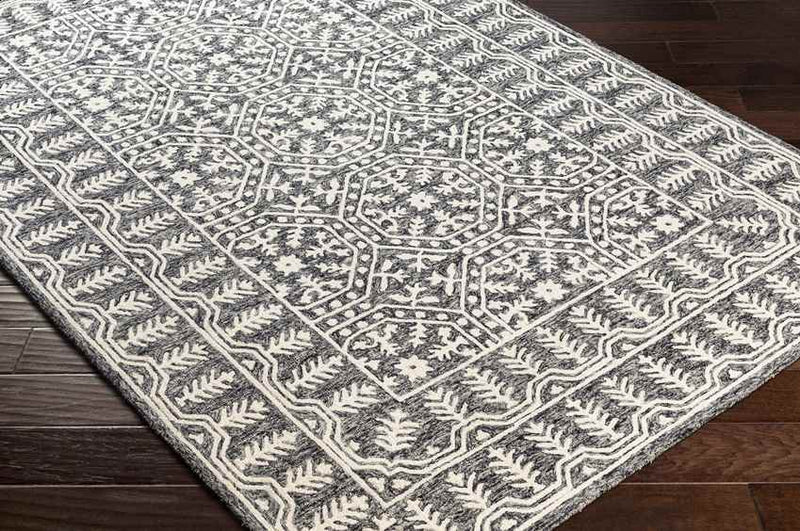 Valthe Traditional Dark Blue Area Rug