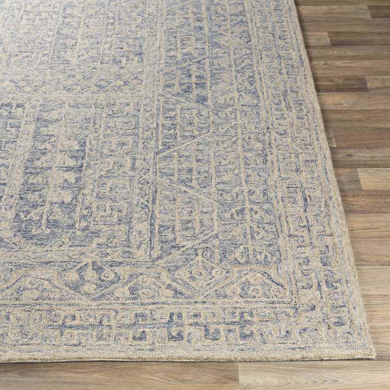 Veenhof Traditional Dark Blue Area Rug