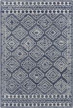 Vledder Global Dark Blue Area Rug
