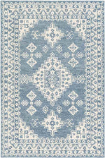 Vossebelt Traditional Pale Blue Area Rug