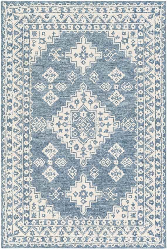 Vossebelt Traditional Pale Blue Area Rug