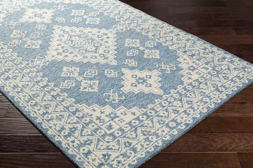 Vossebelt Traditional Pale Blue Area Rug