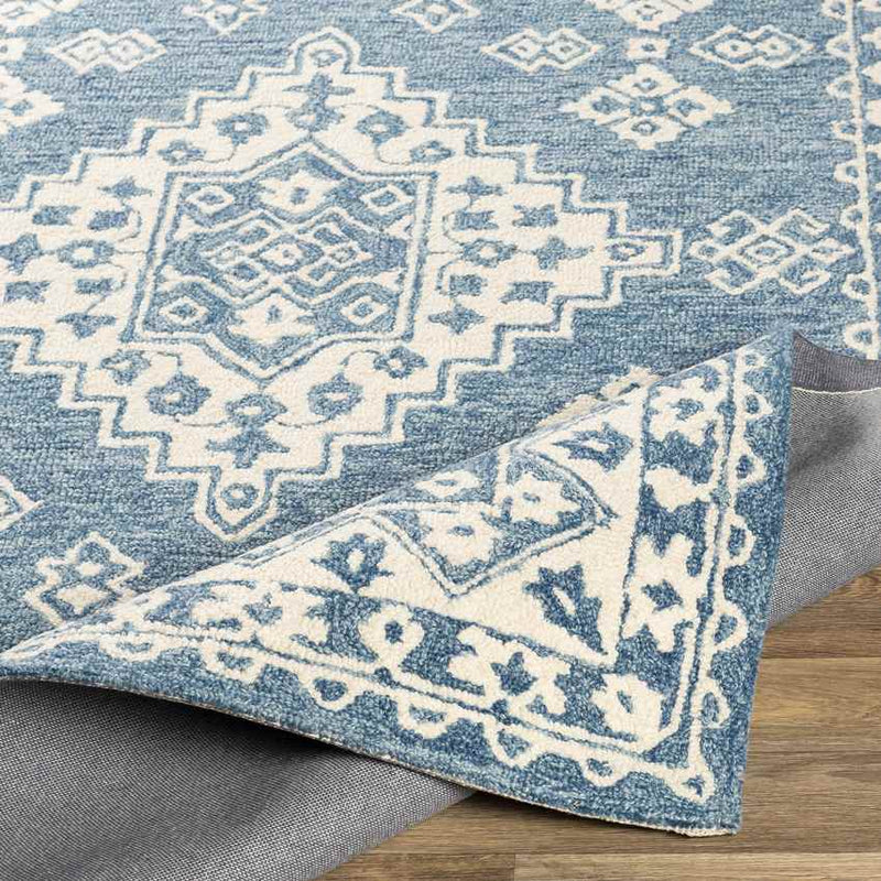 Vossebelt Traditional Pale Blue Area Rug