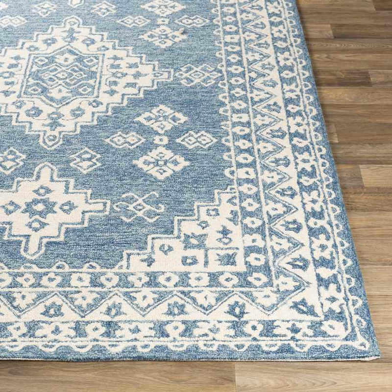 Vossebelt Traditional Pale Blue Area Rug