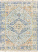 Sandiacre Traditional Sky Blue Area Rug