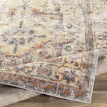 Borsele Traditional Bright Orange Area Rug