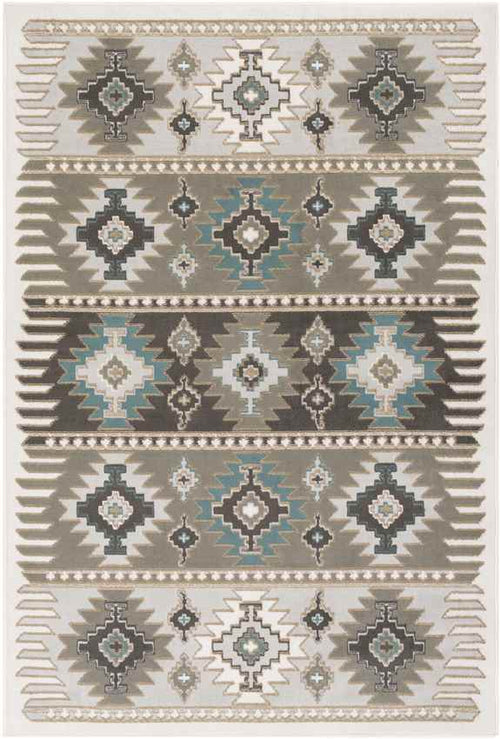 Landerd Rustic Silver Gray Area Rug
