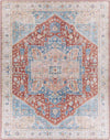 Maasdriel Traditional Burnt Orange Area Rug