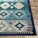 Arizona Rustic Dark Blue Area Rug
