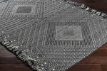 Buhler Global Black/Ivory Area Rug