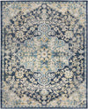 Gimel Traditional Sky Blue Area Rug