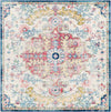 Gimel Traditional Sky Blue/Garnet Area Rug