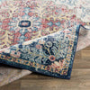 Gimel Traditional Sky Blue/Garnet Area Rug