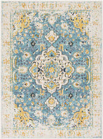 Dedgum Traditional Navy Area Rug