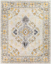 Burum Traditional Yellow Area Rug