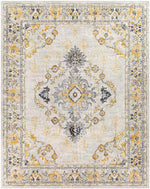 Burum Traditional Yellow Area Rug