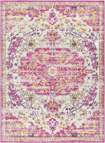 Achlum Traditional Bright Pink Area Rug