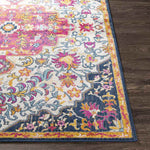 Buttinga Traditional Bright Pink Area Rug