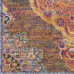 Cornjum Traditional Rust Area Rug