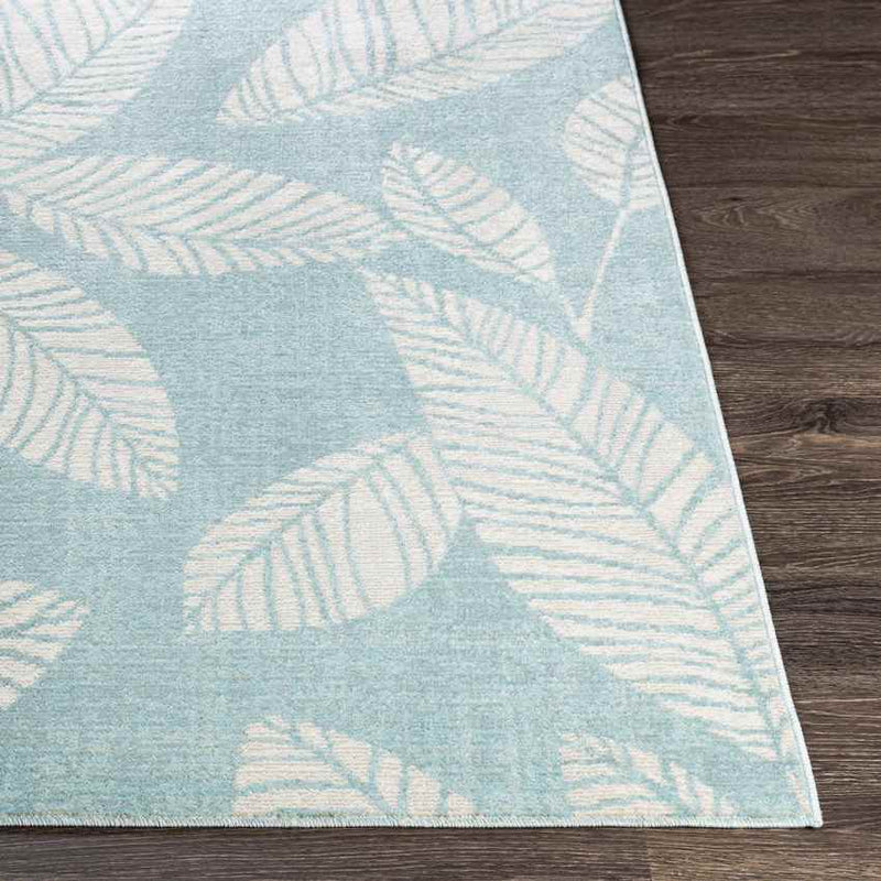 Bargebek Coastal Aqua Area Rug