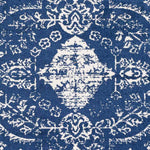 Blauwhuis Traditional Dark Blue Area Rug