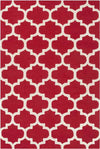 Rimini Cottage Bright Red Area Rug