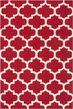 Rimini Cottage Bright Red Area Rug