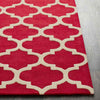 Rimini Cottage Bright Red Area Rug