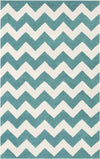 Zwiep Modern Teal Area Rug