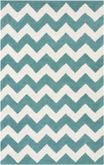 Zwiep Modern Teal Area Rug