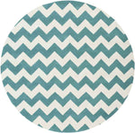 Zwiep Modern Teal Area Rug