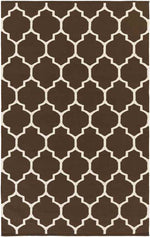 Zelhem Modern Dark Brown Area Rug