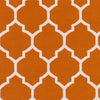 Zelhem Modern Bright Orange Area Rug
