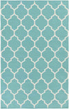 Zelhem Modern Aqua Area Rug