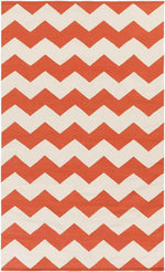 Zetten Modern Bright Orange Area Rug