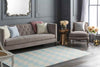 Zetten Modern Aqua Area Rug