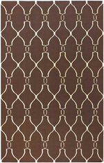 Hendon Modern Dark Brown Area Rug