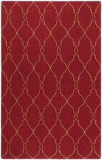 Hendon Modern Dark Red Area Rug