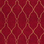 Hendon Modern Dark Red Area Rug