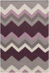 Weende Modern Dark Purple Area Rug