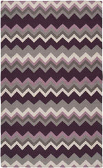 Weende Modern Dark Purple Area Rug