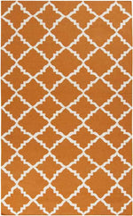 Selwerd Modern Burnt Orange Area Rug