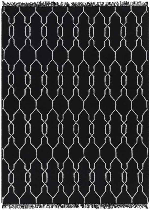 Tange Modern Black Area Rug