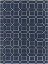 Ealing Modern Navy Area Rug