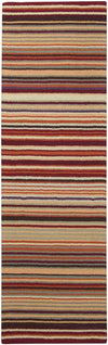 Oling Modern Burgundy Area Rug
