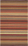 Oling Modern Burgundy Area Rug