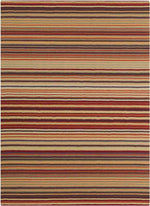 Oling Modern Burgundy Area Rug