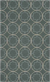 Oostwold Modern Teal Area Rug