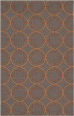 Oostwold Modern Dark Brown Area Rug