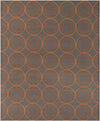 Oostwold Modern Dark Brown Area Rug